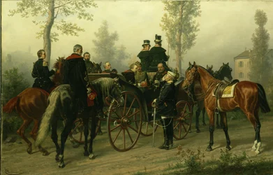 Napoléon III et Bismarck après la bataille de Sedan, 1882